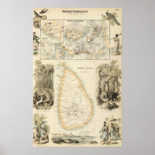 British Possessions in het Indiase Zee Poster (Voorkant)