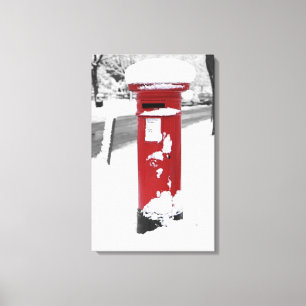 British Post Box Canvas Afdruk