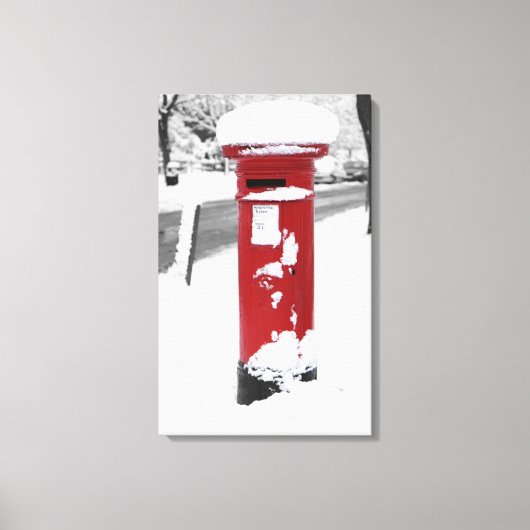 British Post Box Canvas Afdruk (Voorkant)