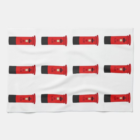 British Post Box Theedoek (Horizontaal)