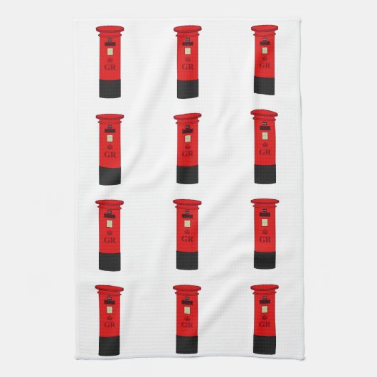 British Post Box Theedoek (Verticaal)