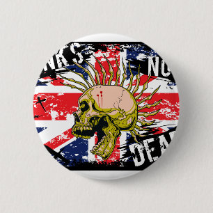 British Punk Not Dead Ronde Button 5,7 Cm