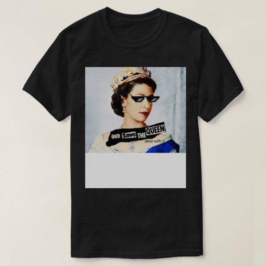 British Queens Platinum Jubilee - Eerbetoon aan de T-shirt (Design voorkant)