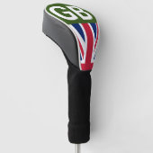 British Racing Green Golfheadcover (Schuin)