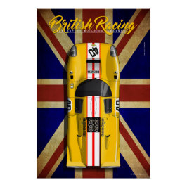 British Racing Lola T70 MKIIIB No.40 Perfect Poster
