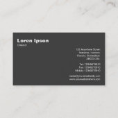 British Radio Dial - Zwart-wit Visitekaartje (Achterkant)