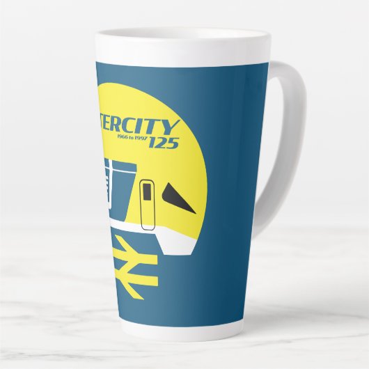 British Rail Intercity Classic Train Enthusiast Latte Mok (Rechterhoek)