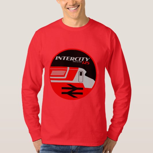 British Rail Intercity Classic Train Enthusiast T-shirt (Voorkant)