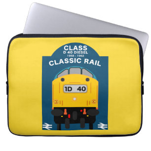 British Rail Train Enthusiast Laptop Sleeve