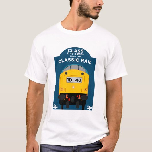 British Rail Train Enthusiast T-shirt (Voorkant)