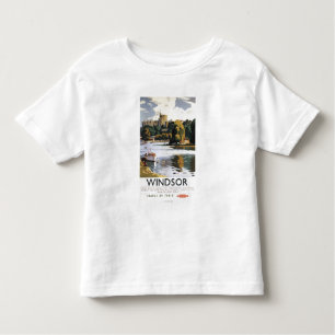 British Railways Windsor Castle Thames Poster Kinder Shirts