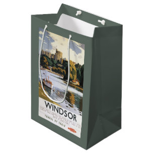 British Railways Windsor Castle Thames Poster Medium Cadeauzakje