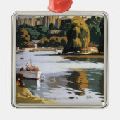 British Railways Windsor Castle Thames Poster Metalen Ornament (Voorkant)