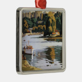 British Railways Windsor Castle Thames Poster Metalen Ornament (Rechts)