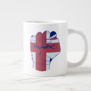 British Raised Fist Extra Grote Beker