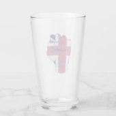 British Raised Fist Glas (Achterkant)
