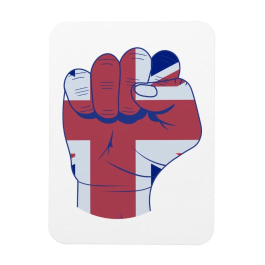 British Raised Fist Magneet (Verticaal)