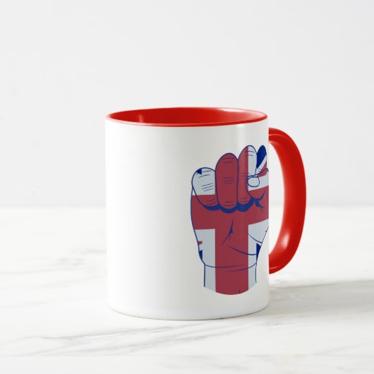 British Raised Fist Mok (Voorkant rechts)