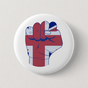 British Raised Fist Ronde Button 5,7 Cm