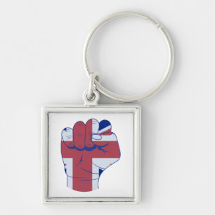 British Raised Fist Sleutelhanger