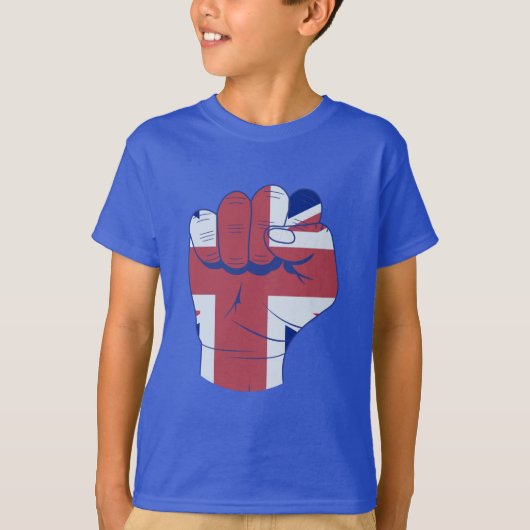 British Raised Fist T-shirt (Voorkant)