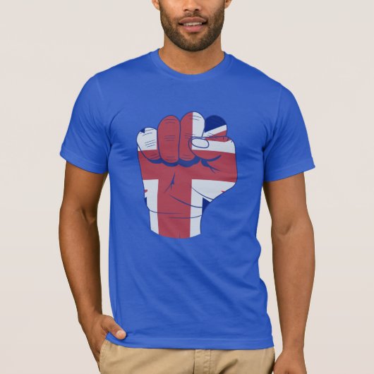 British Raised Fist T-shirt (Voorkant)