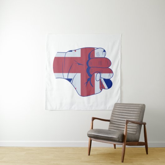 British Raised Fist Wandkleed (In Situ (horizontaal))