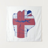 British Raised Fist Wandkleed (Voorkant)