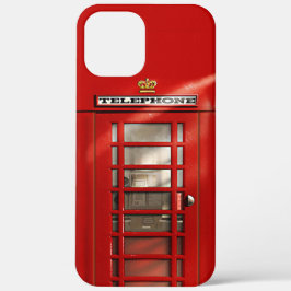 British Red Telephone Booth iPhone 12 Pro Max Hoesje