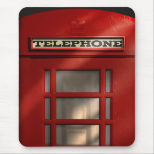 British Red Telephone Box Mousepad Muismat