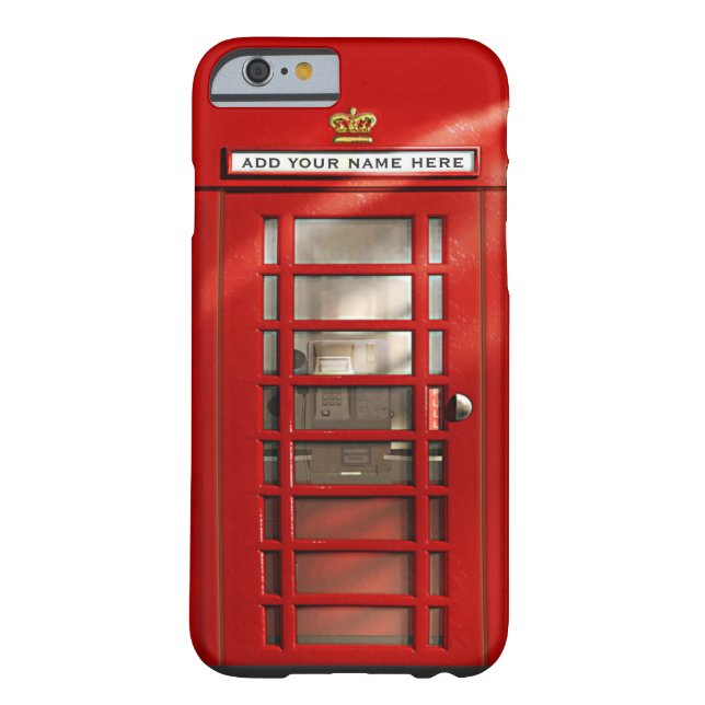 British Red Telephone Box op maat Case-Mate iPhone Case (Achterkant)