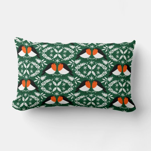 British Robin Redbreast Kussen (Voorkant)
