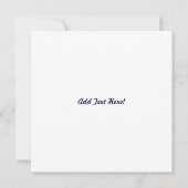 British Rock - Invitation de carte (Dos)