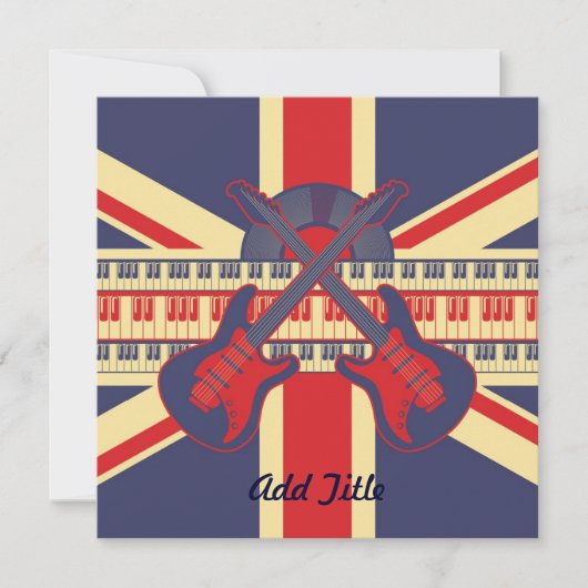 British Rock - Invitation de carte (Devant)