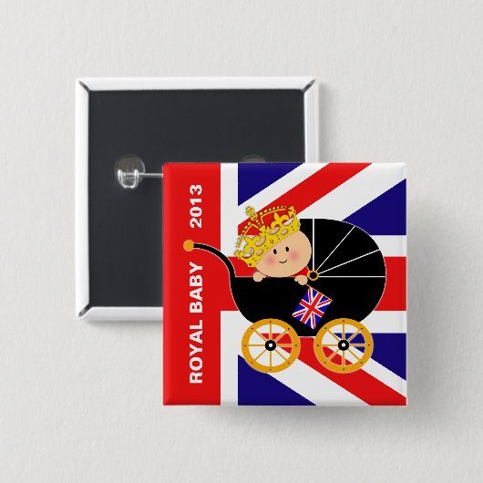 British Royal Baby Button (Voorkant /achterkant)