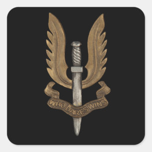 British SAS Vierkante Sticker