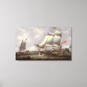 British Schooners Canvas Afdruk