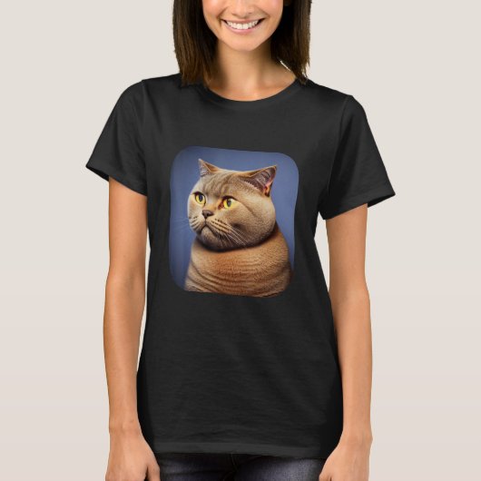 British Shorthair Cat 2 T-shirt (Voorkant)