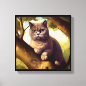 British Shorthair Cat Canvas Afdruk (Voorkant)