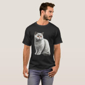 British Shorthair Cat Cat T-shirt (Voorkant volledig)