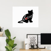 British Shorthair Love Poster (Thuiskantoor)