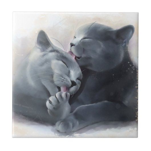 British Shorthair Tegeltje (Voorkant)