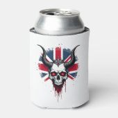 British Skull England UK Flag Premium T-Shirt (1) Blikjeskoeler (Blikje Voorkant)