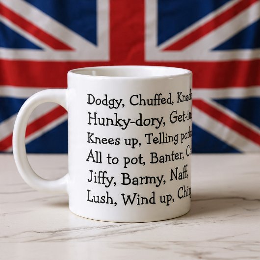 British Slang Extra Grote Beker