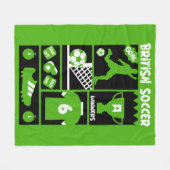 British Soccer Fleece Deken (Voorkant (Horizontaal))