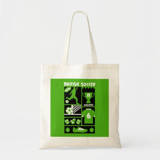 British Soccer Tote Bag (Voorkant)