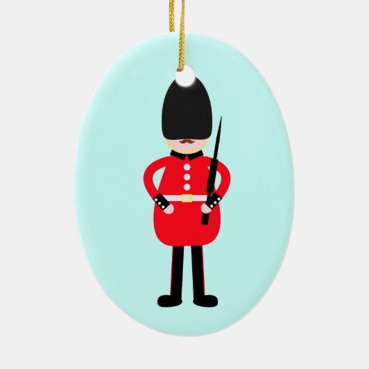 British Soldier Keramisch Ornament (Achterkant)