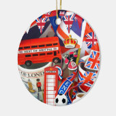 British Souvenirs kerstversier Keramisch Ornament (Links)