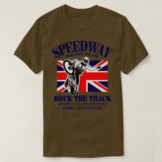 British Speedway Motorcycle Racing T-shirt (Design voorkant)