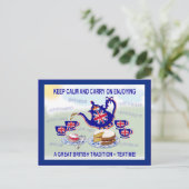 British Teatime ~ Carte postale (Debout devant)